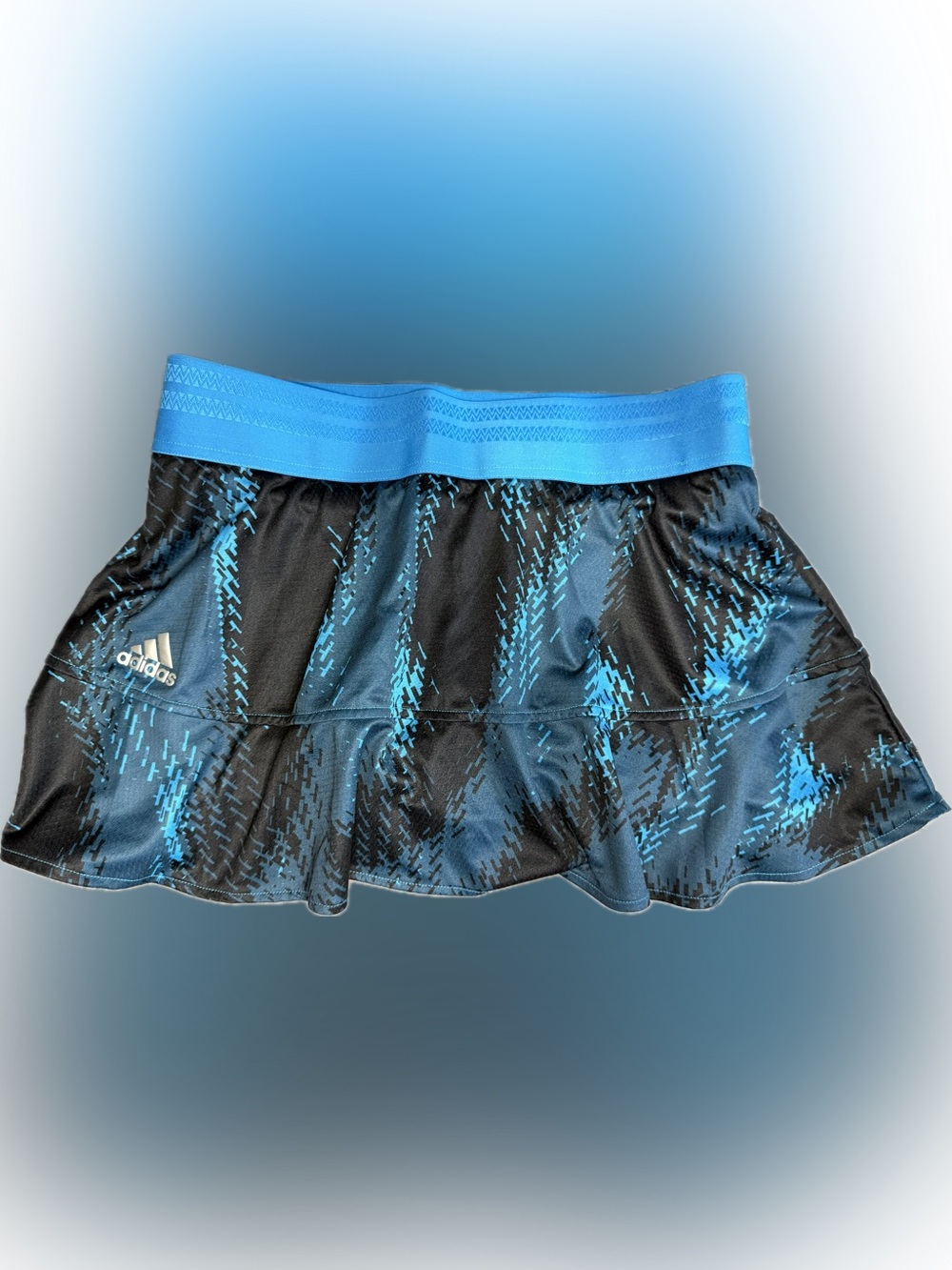 adidas Black and Blue Graphic Athletic Skirt/attached ball pants /M